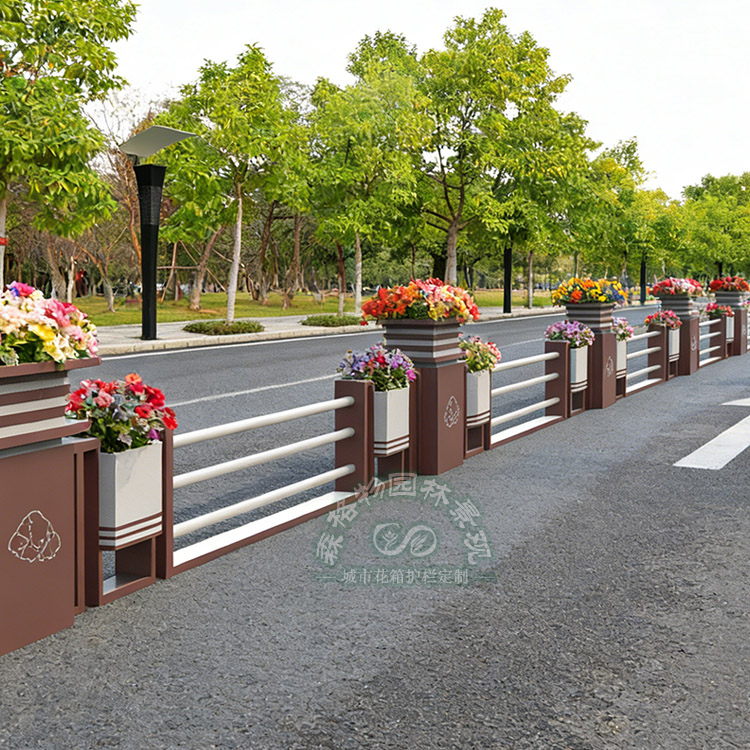 博古通今道路隔離護欄花箱